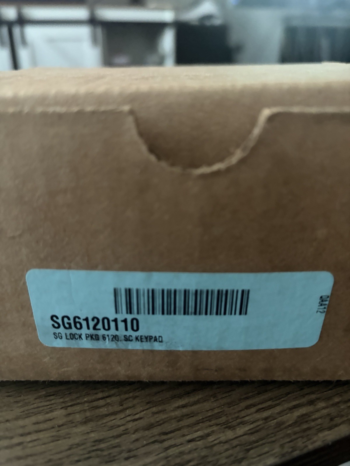 6100 Series Electronic Safe Lock Package; 6120 Model; Satin Chrome - SG6120110