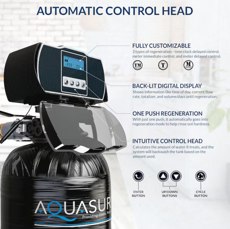 Aquasure Harmony 64000 Grain Water Softener Whole House System Free Shipping