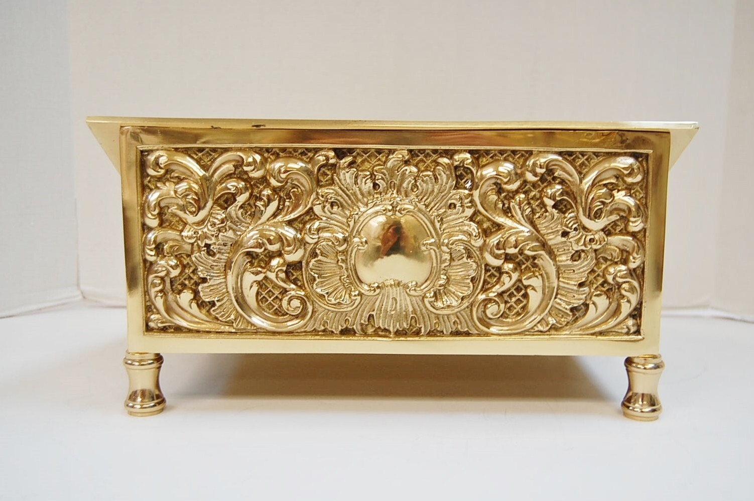 BRASS CHURCH MISSAL / BIBLE / BOOK STAND, SACRAMENTARY # 342