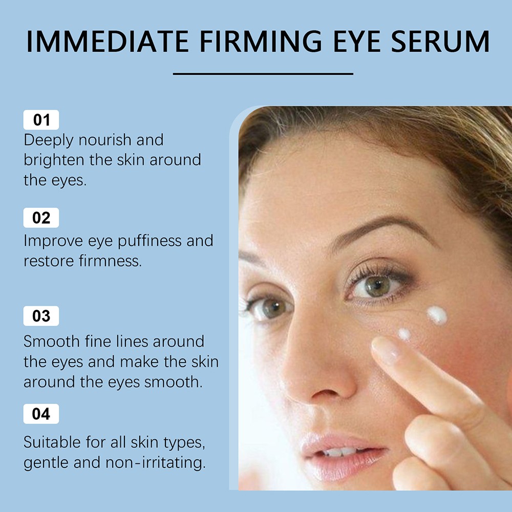 3Pack Firming Eye Serum for Rapid Reduces Under-Eye Bags, Wrinkles, Dark Circles