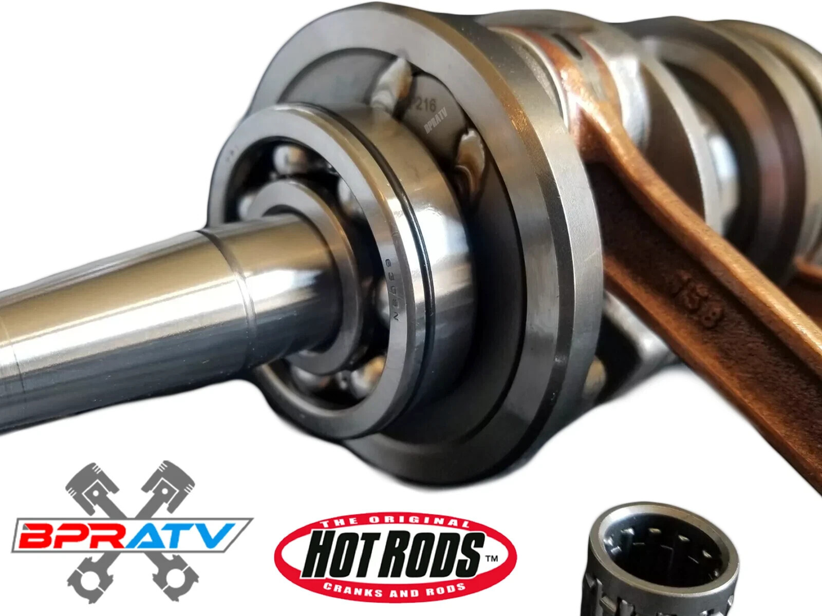 Complete Hot Rods +4mm Stroker Crank Rebuild Kit #4111 Yamaha Banshee 350 '87–06