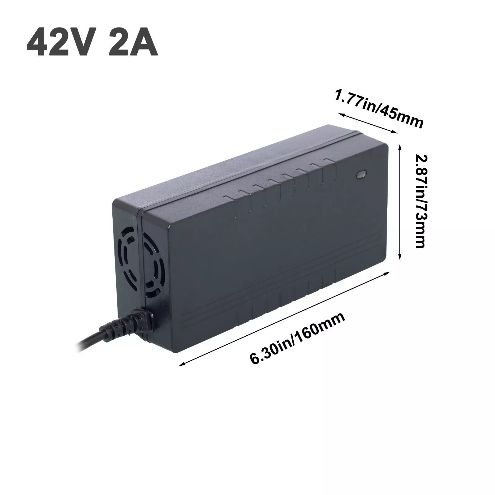 42V/54.6V DC Battery Charger 2A 5A For 36V/48V Lithium Battery Electric Bicycle