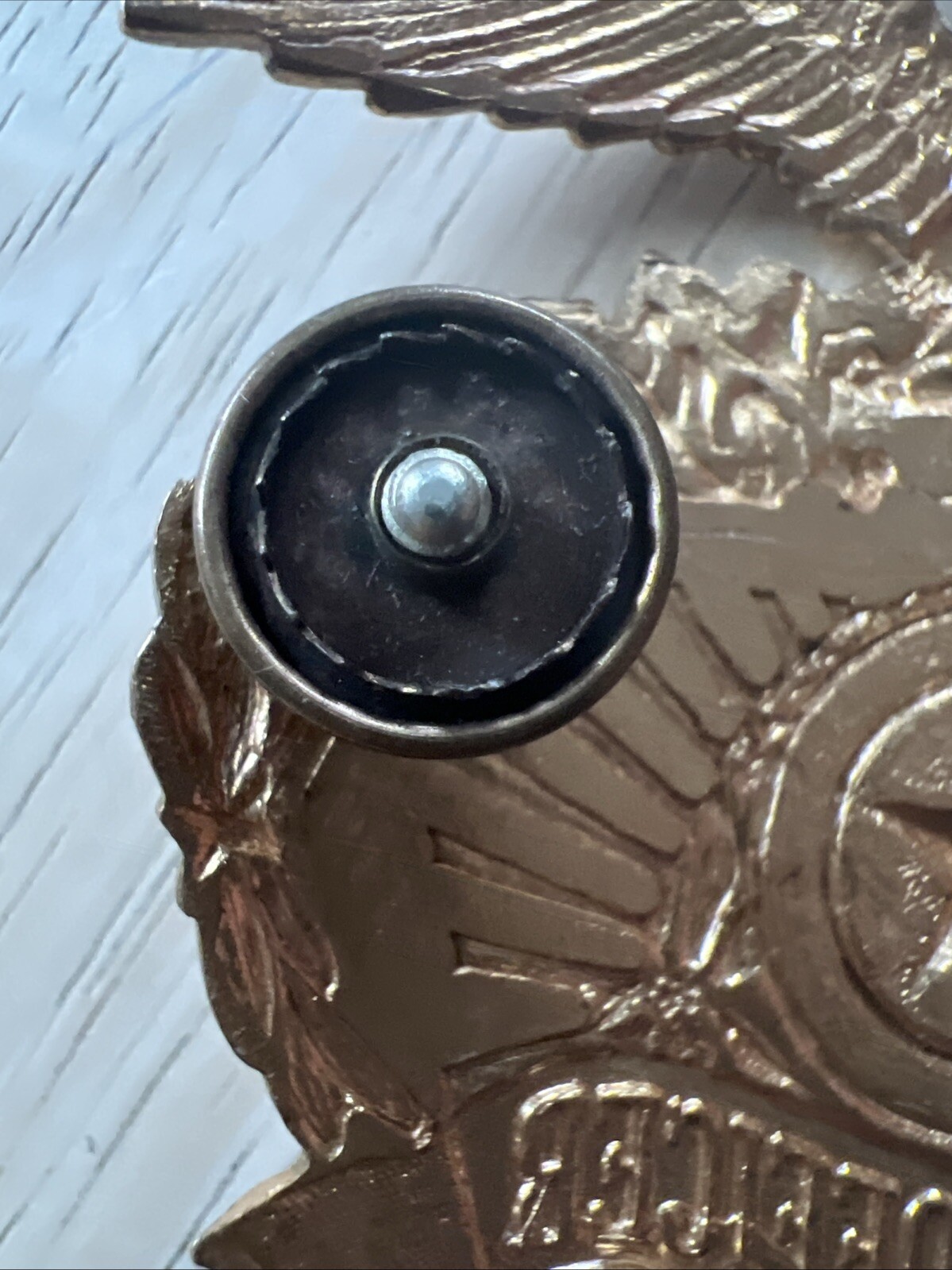 Vintage Double Screwback Special Hat Pin