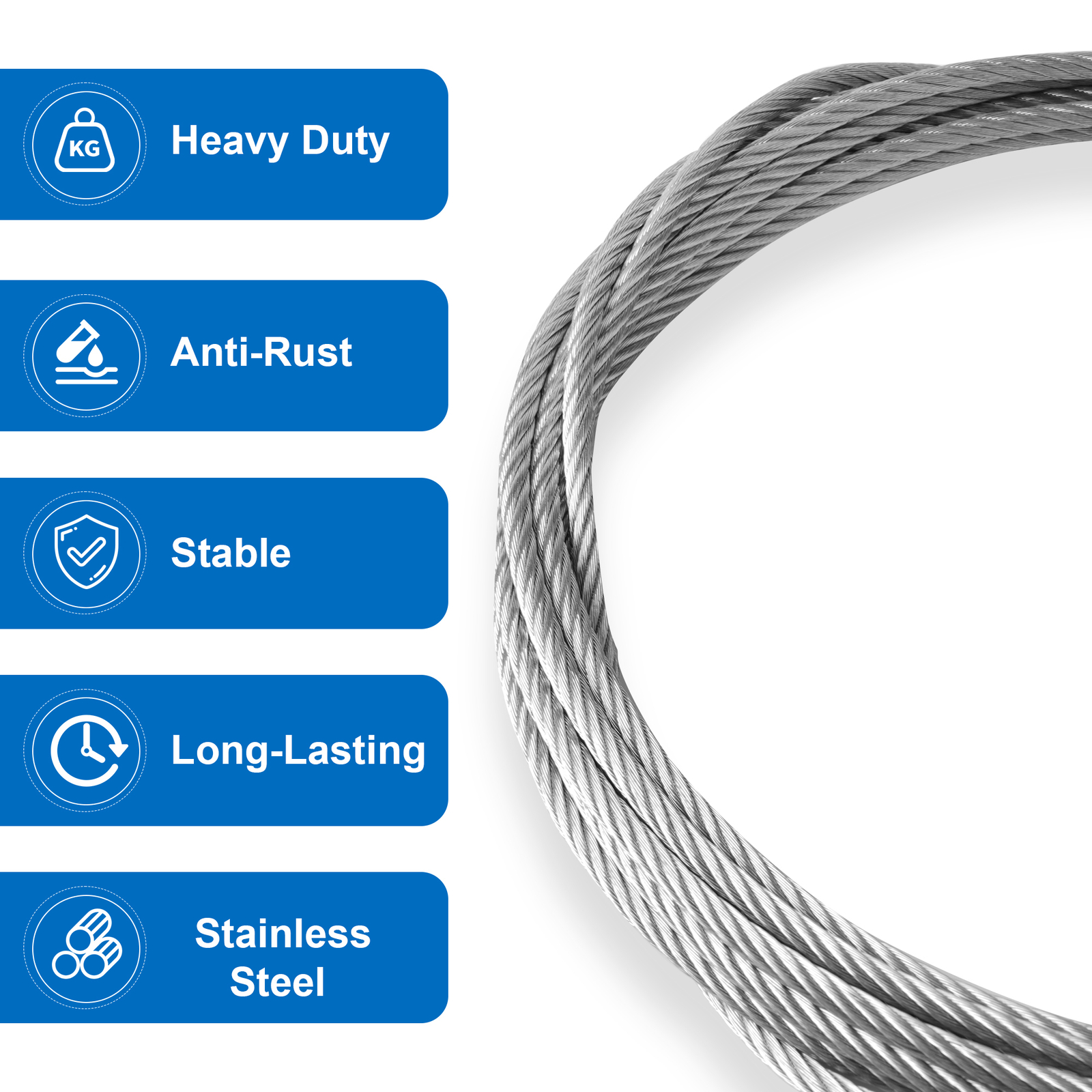 Fits Tommy Gate Lift gate 002939 Universal 7/32 Repair Cable Set w/hardware