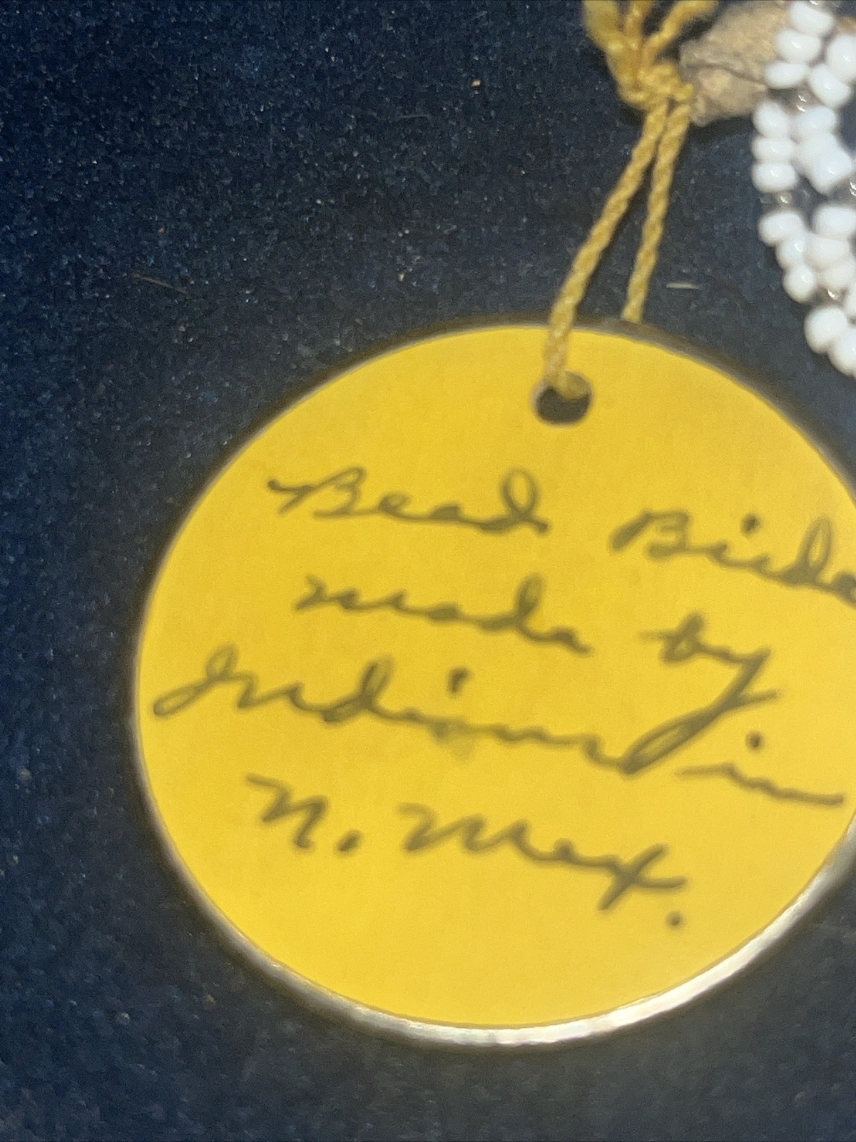 1930’s VINTAGE Beaded Bride NATIVE AMERICAN 2 1/2” New Mexico Christmas Ornament