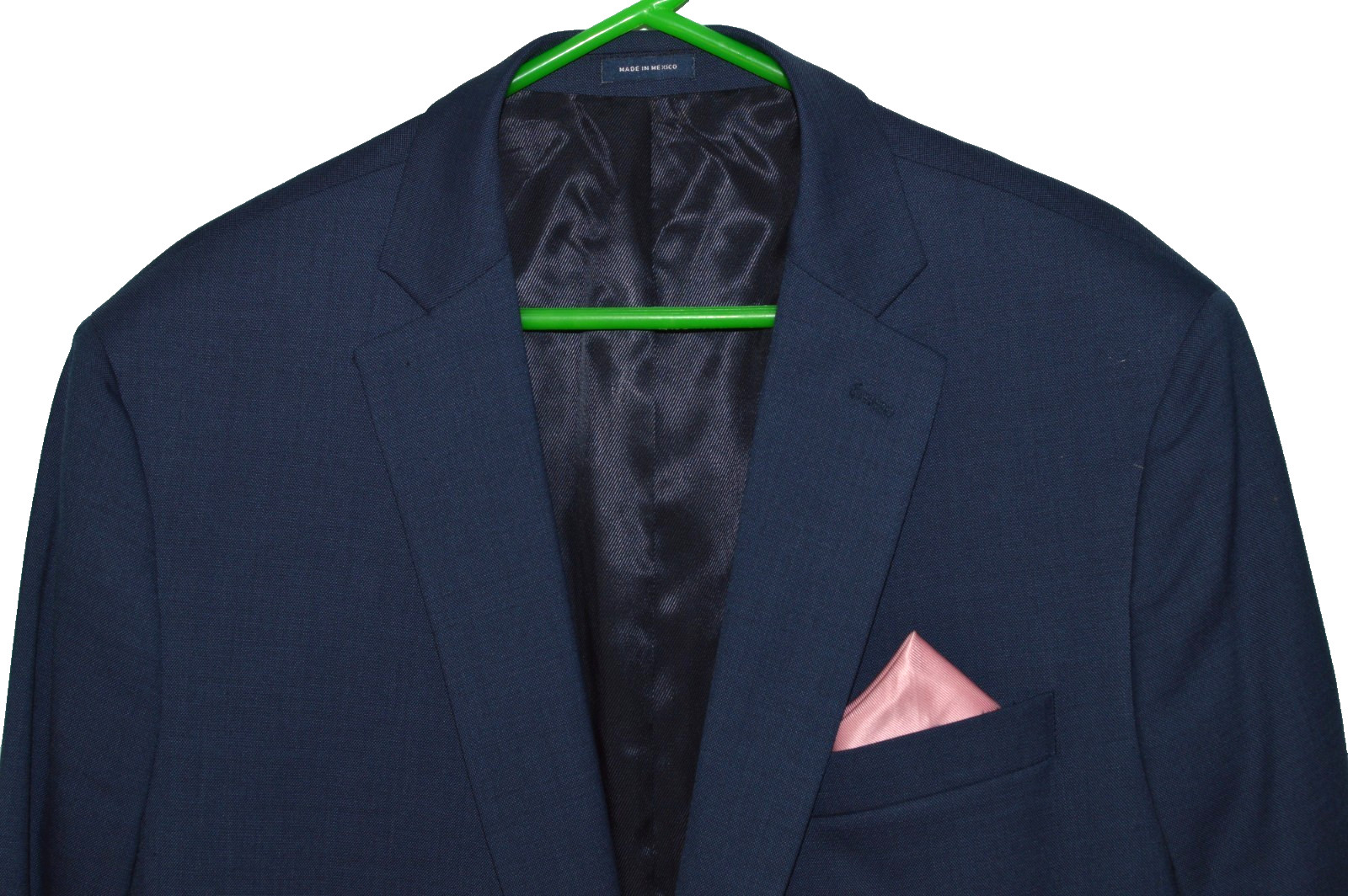 Llike New (2Pc Suit 50L 50 Long L) STAFFORD Blue Wool Travel Suit 46x29.5