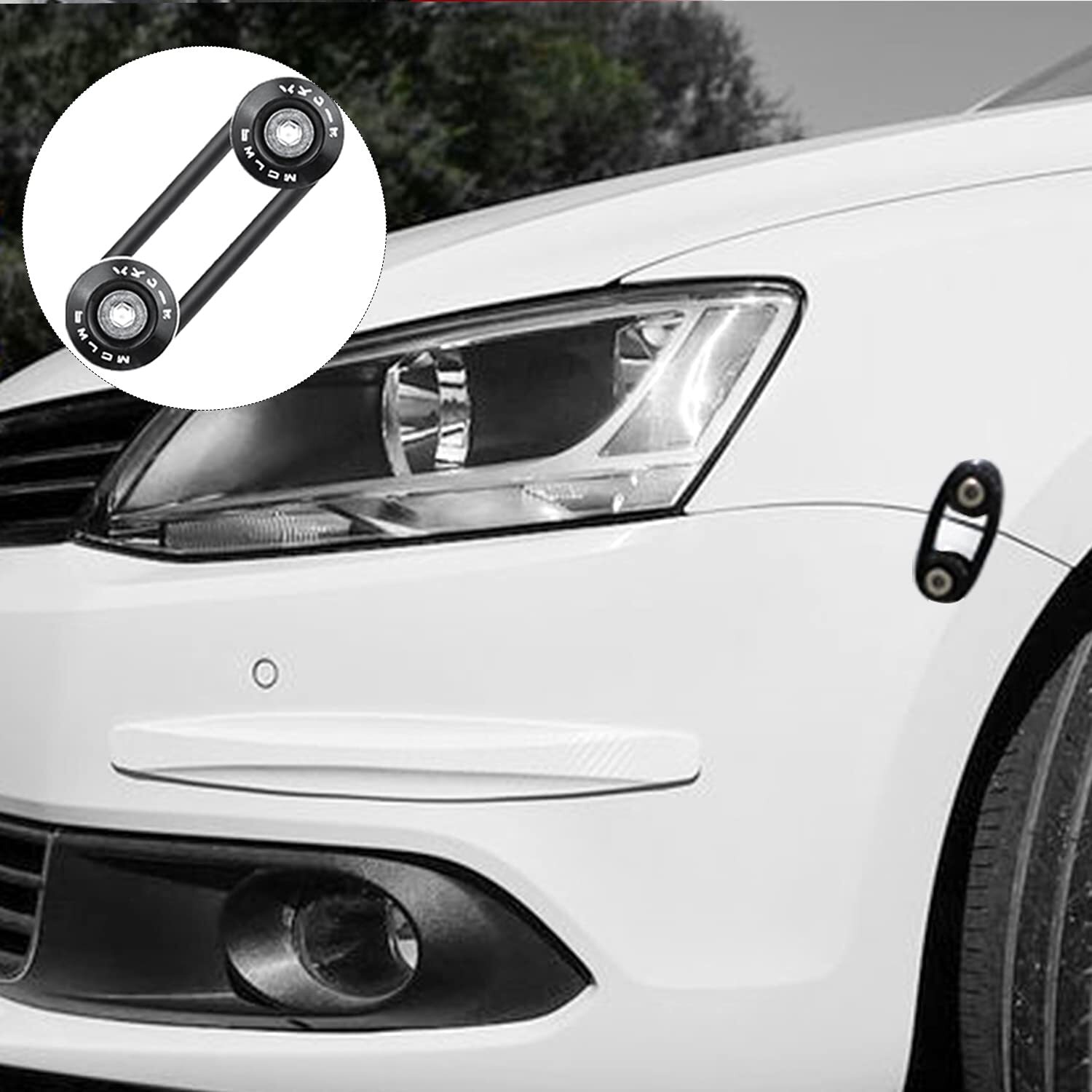 8PCS Black Bumper Quick Release Front Rear Bumper Fastener Trunk Fender clip Kit