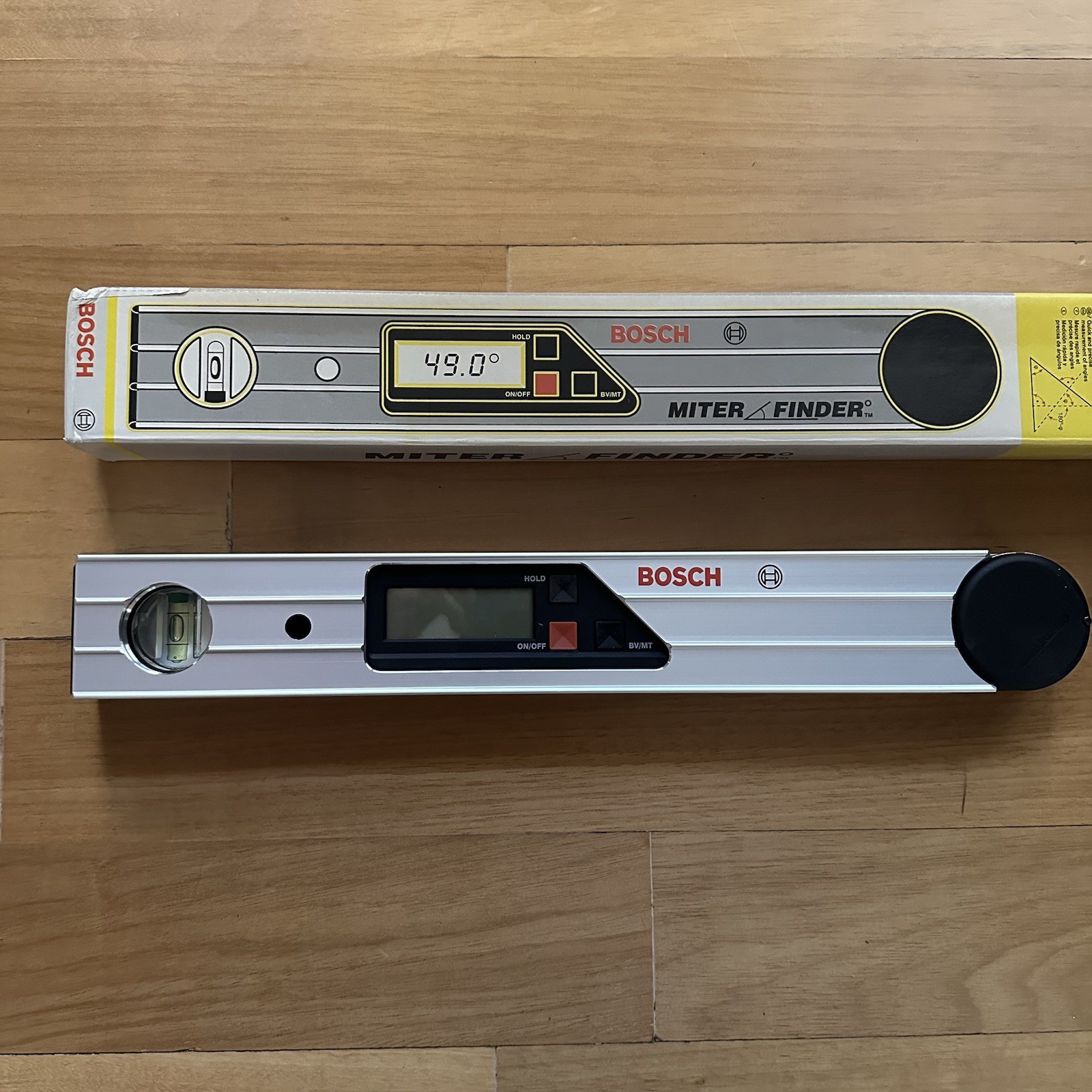 Bosh Digital Protractor Angle Finder DWM40L W/Extension Arm - NIB