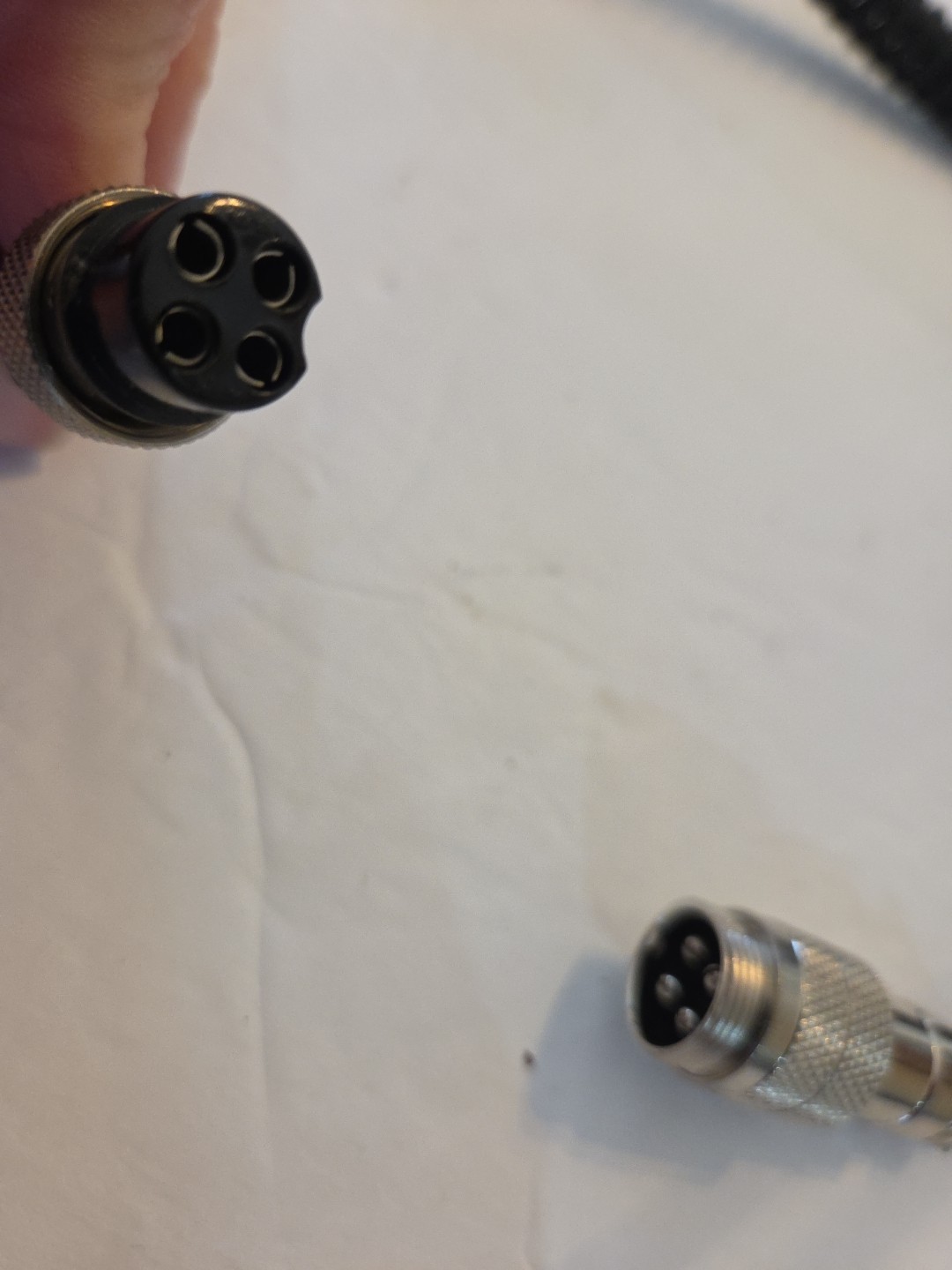 Ten-Tec 705 Vintage 4-Pin Ham Radio Desk Microphone