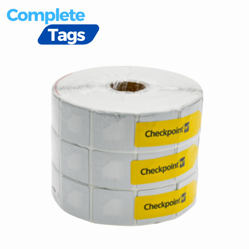 2,000 RF EAS Security Labels 8.2MHz Checkpoint 2410 Postage Stamp Size White