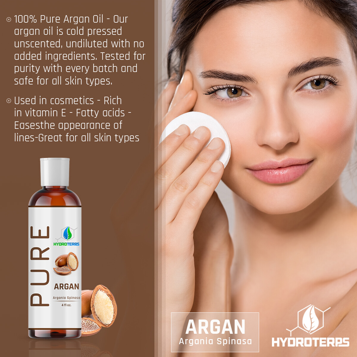 Argan Oil 4 oz of Morocco 100% Pure Unrefined Virgin Moroccan For Hair Skin Face