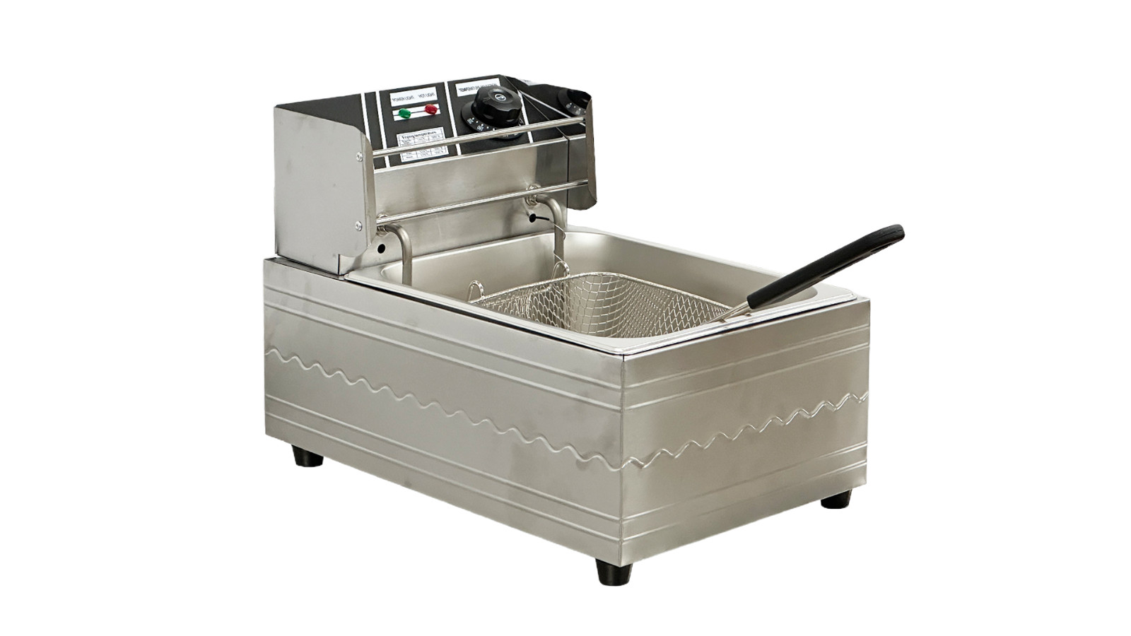 NEW 6L 1600W Electric Deep Fryer Single Tank Basket Commercial Restaurant