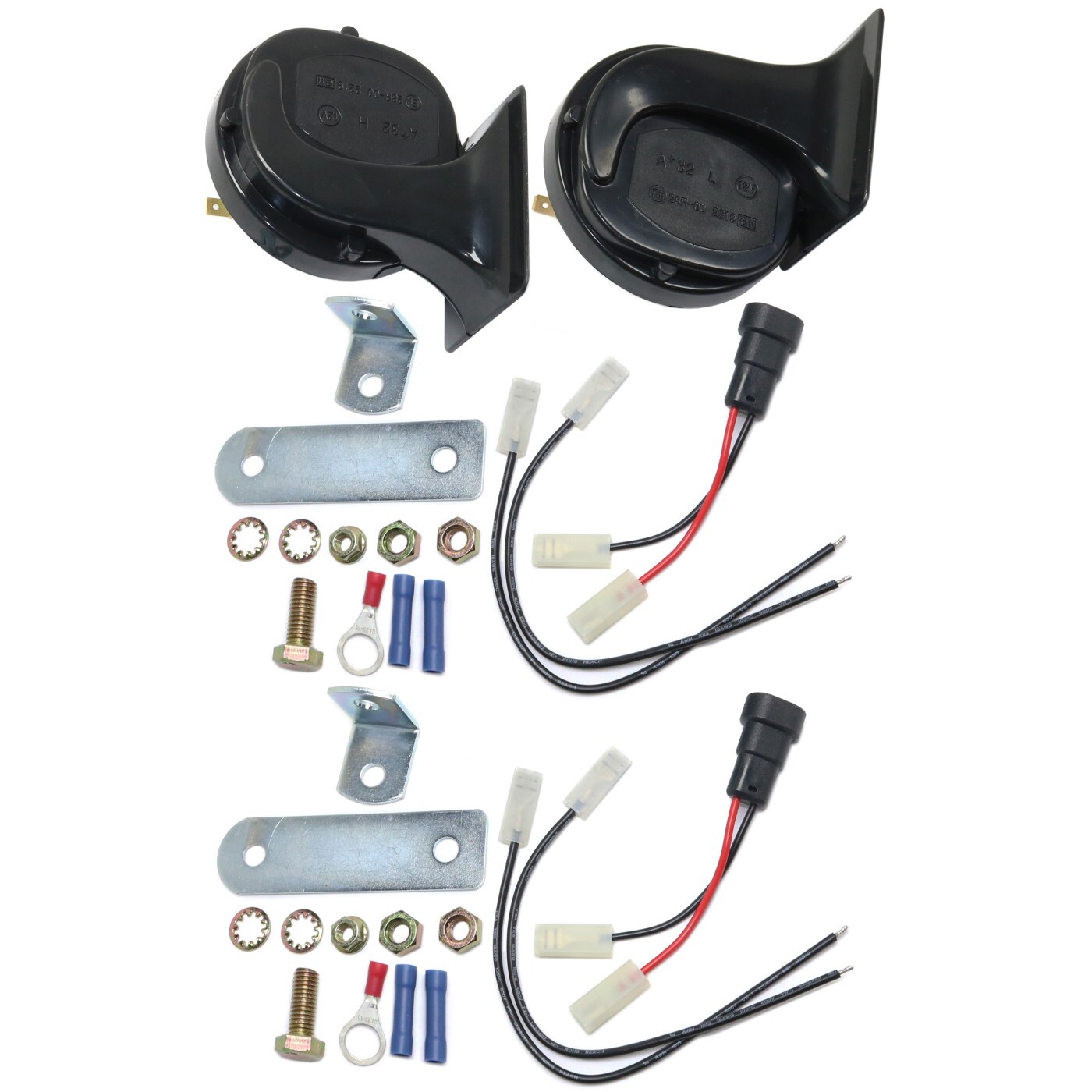 Pair Horns Set of 2 Driver & Passenger Side for Chevy Olds Yukon Suburban GMC