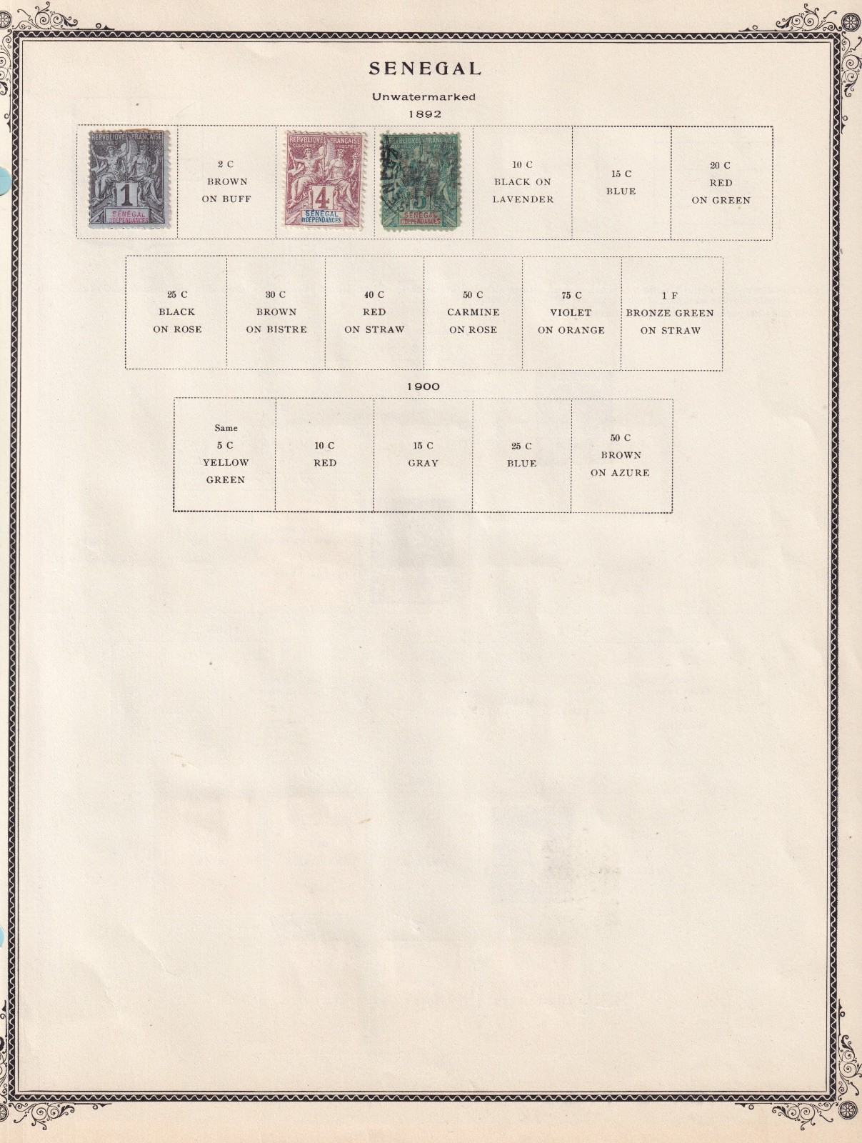 SERBIA AND SENEGAL - MINT & USED COLLECTION REMOVED FROM ALBUM PAGES - M095