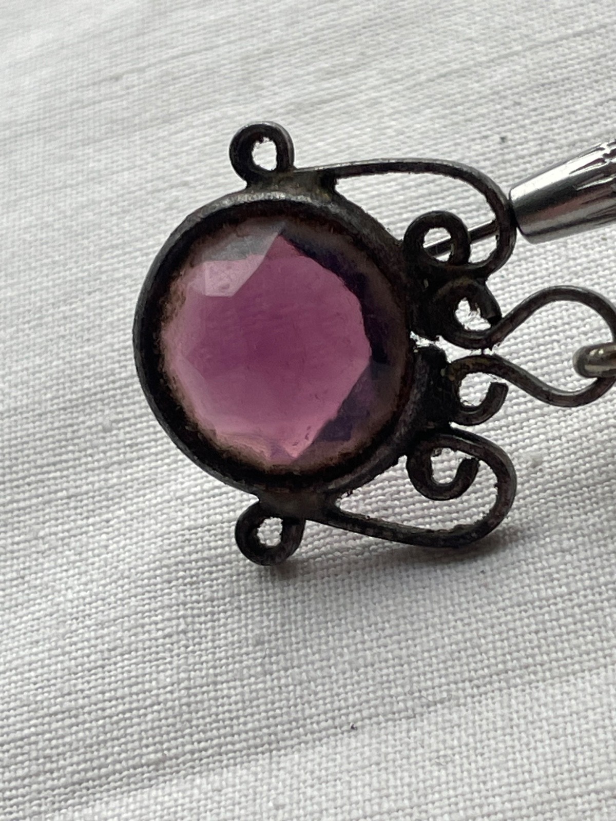 Vintage antique part of chatelaine for pocket watches