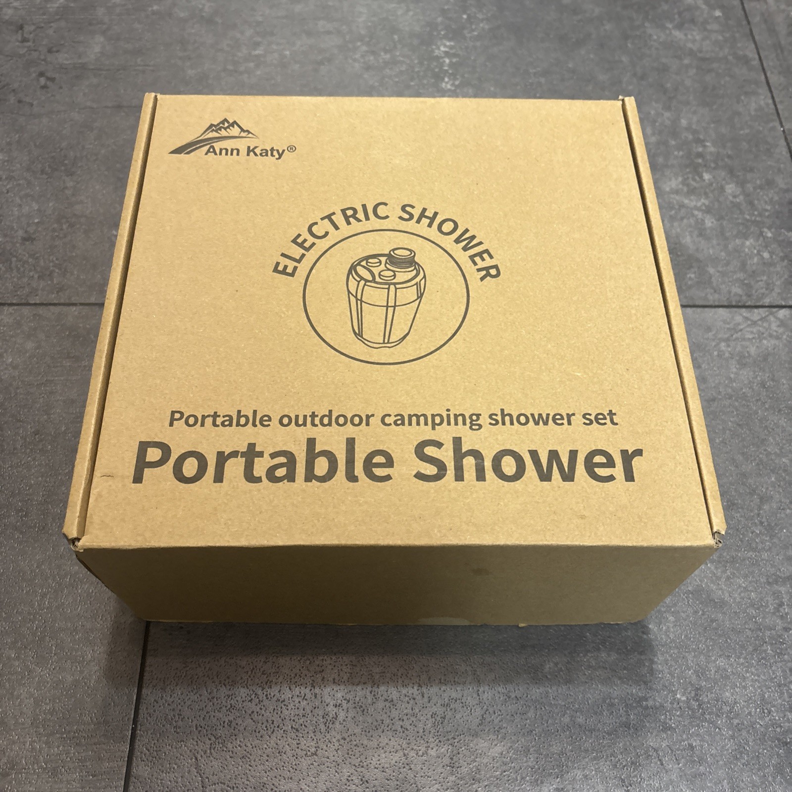 Ann Katy Portable Camping Shower Set Outdoor Camp Electric Pump Rechargeable NEW