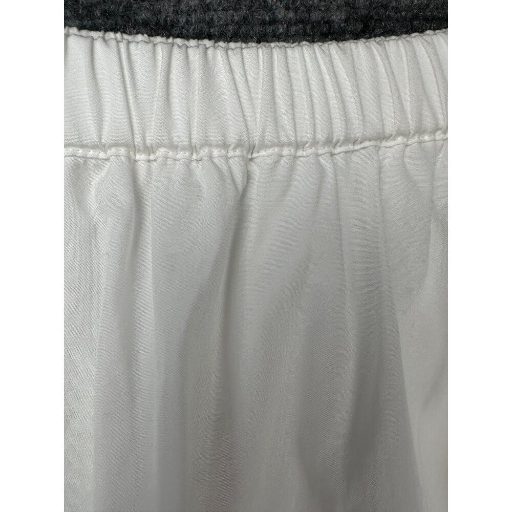 J.Crew Skirt Women L White Eyelet Scalloped Hem Mini Flared Cotton Old Money