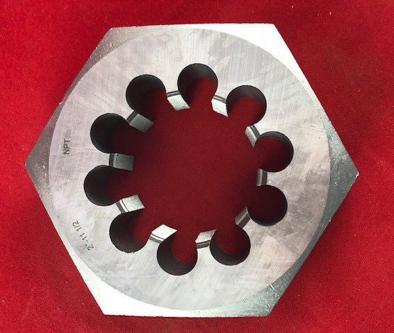 2" 11-1/2 NPT Pipe Die Nut Rethread Chaser 4-1/2" Hex CS A1 417-12800