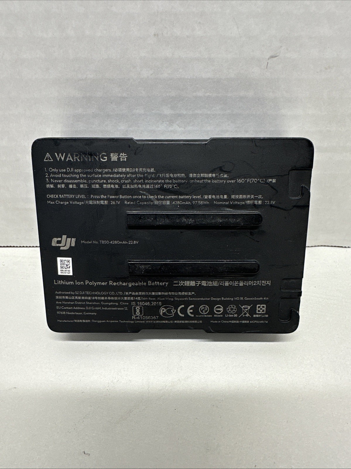 UNTESTED DJI TB50 22.8 V Lithium Polymer Battery