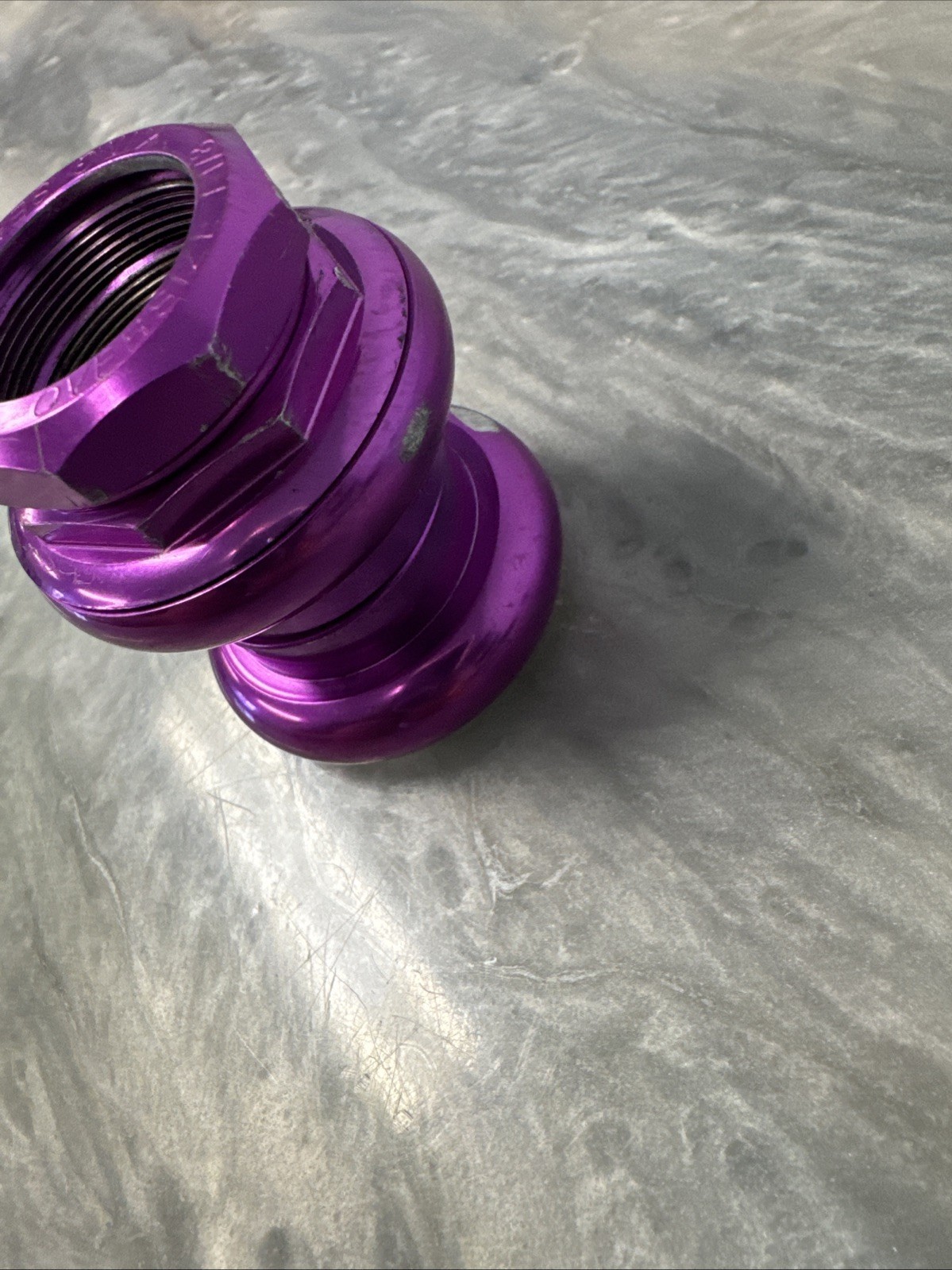 Chris King 2Nut No-Logo Headset 1 1/8" Threaded Purple 3DV 3D Violet 90s MTB