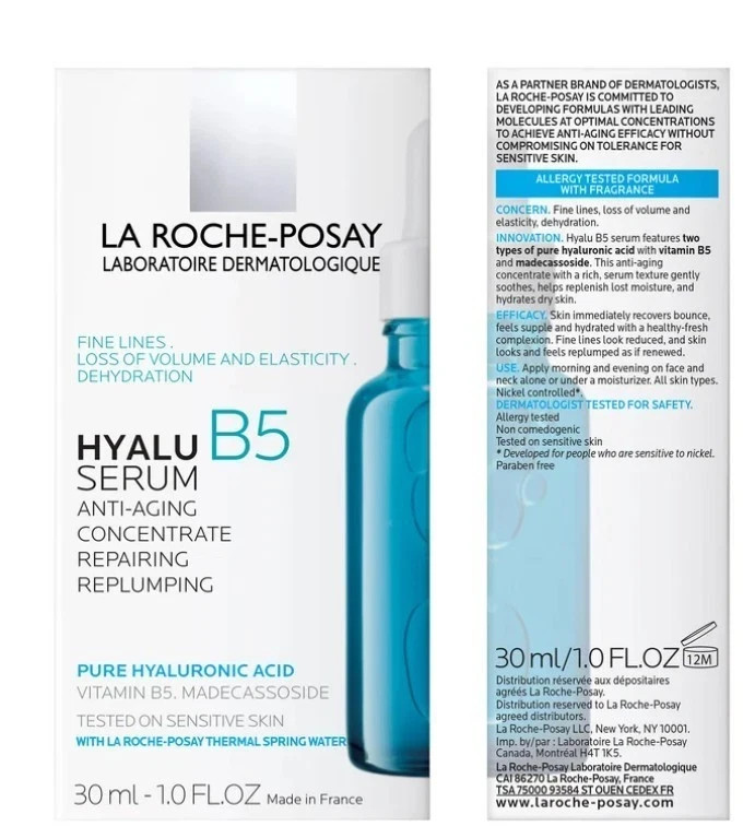 2PCS La Roche-Posay NEW HYALU B5 Anti-Wrinkle Serum 30ml | Repairing | Exp:2028