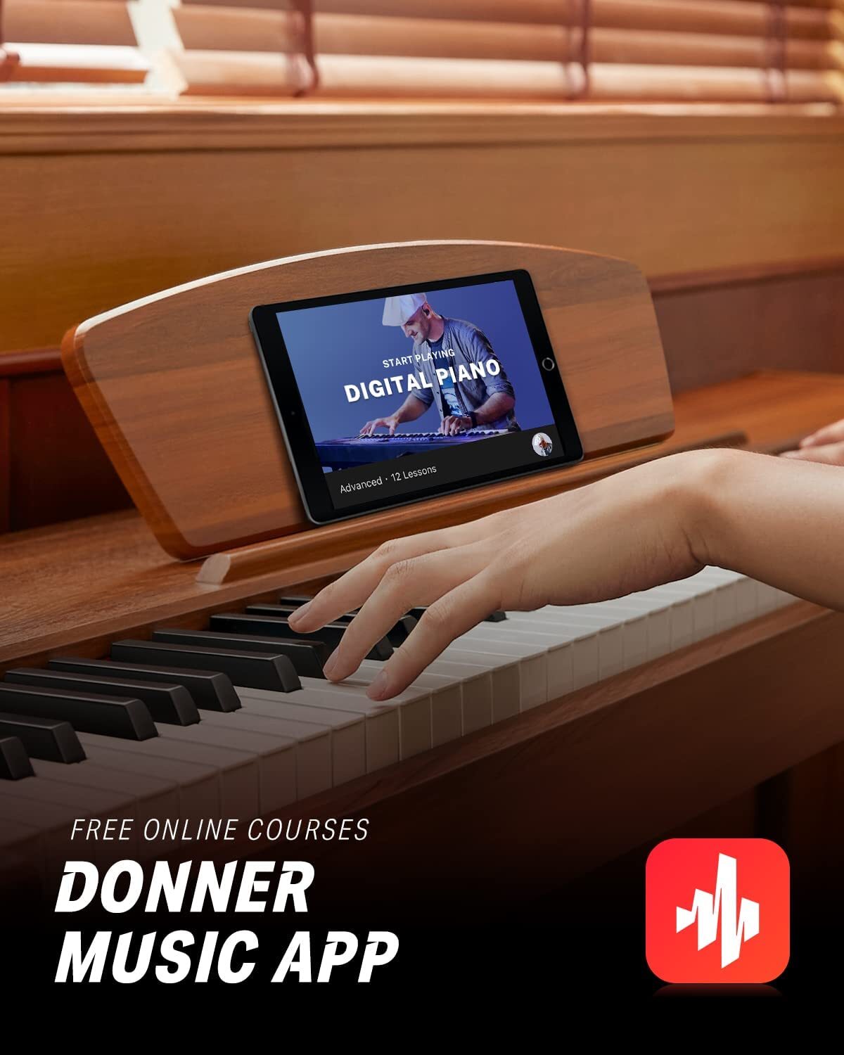 🎹 Donner DDP-80 88 Key Weighted Digital Piano Electric Keyboard 128 Polyphony