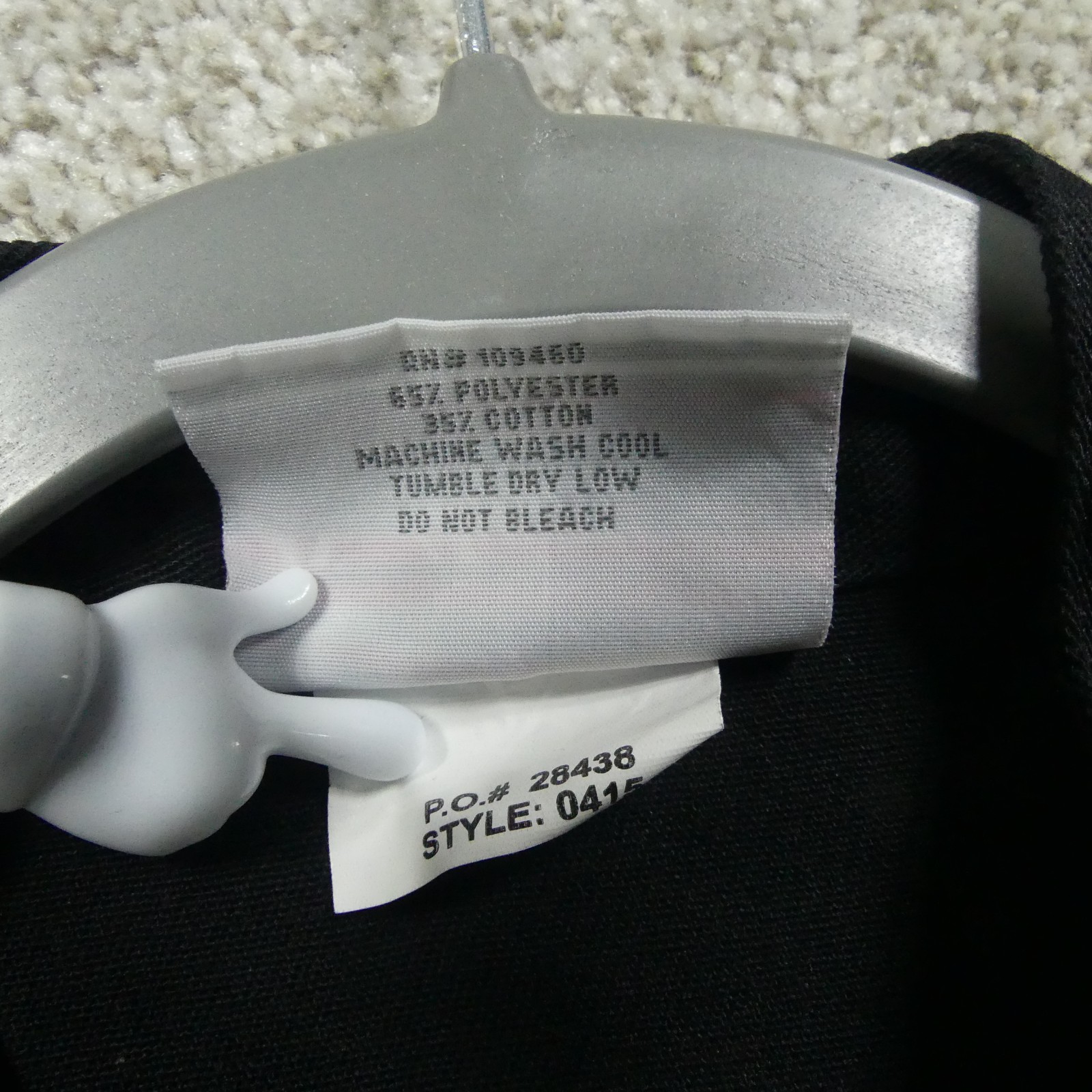 Uncommon Theads Chef Coat Unisex Large Black Short Sleeve 0415