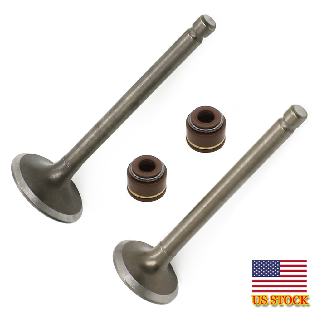 FOR YAMAHA INTAKE EXHAUST VALVES W/ SEALS 1985-05 YFM80 BADGER 80 RAPTOR Moto-4