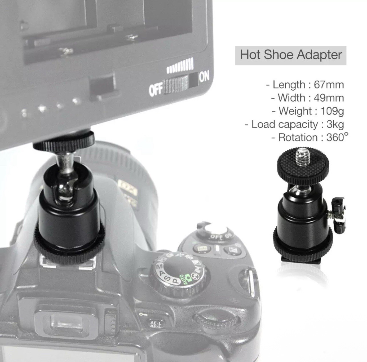 LSP [2-Pack] Video Light 216 LED Lamp Barndoor for Canon Nikon Camera Camcorder