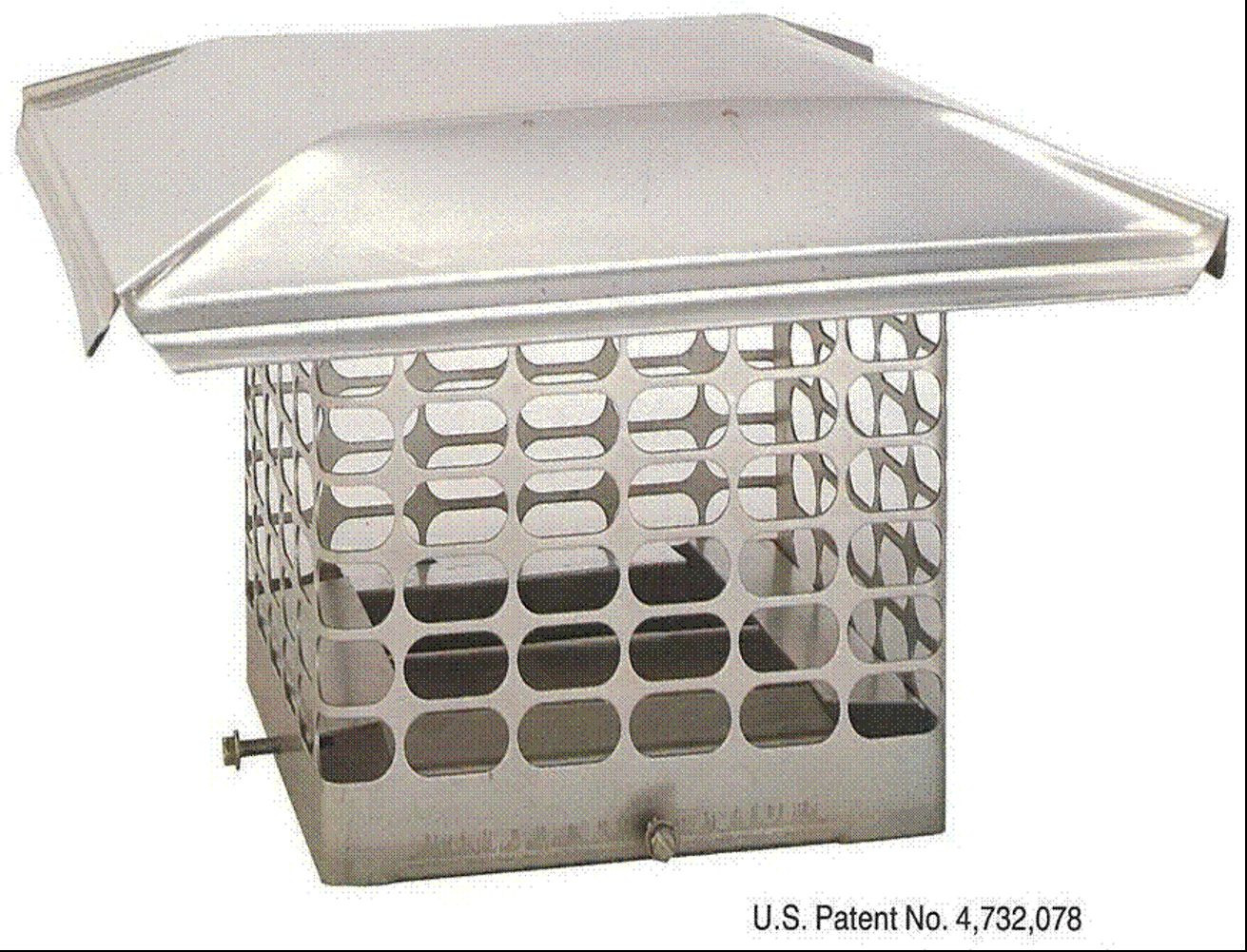 FOREVER® Stainless Steel Single Flue Bolt On Chimney Caps