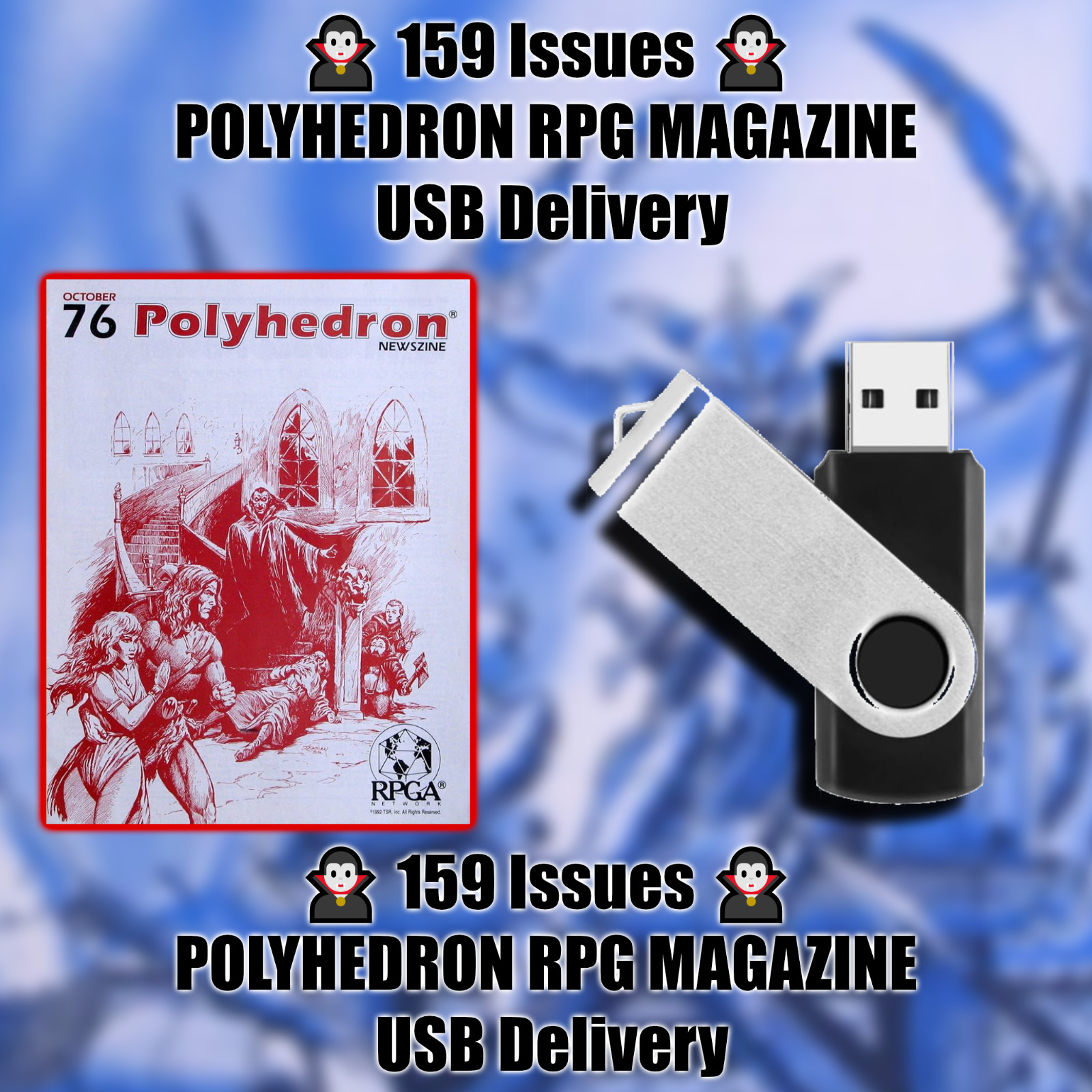 159 Issues Polyhedron RPG Magazine Complete Collection USB