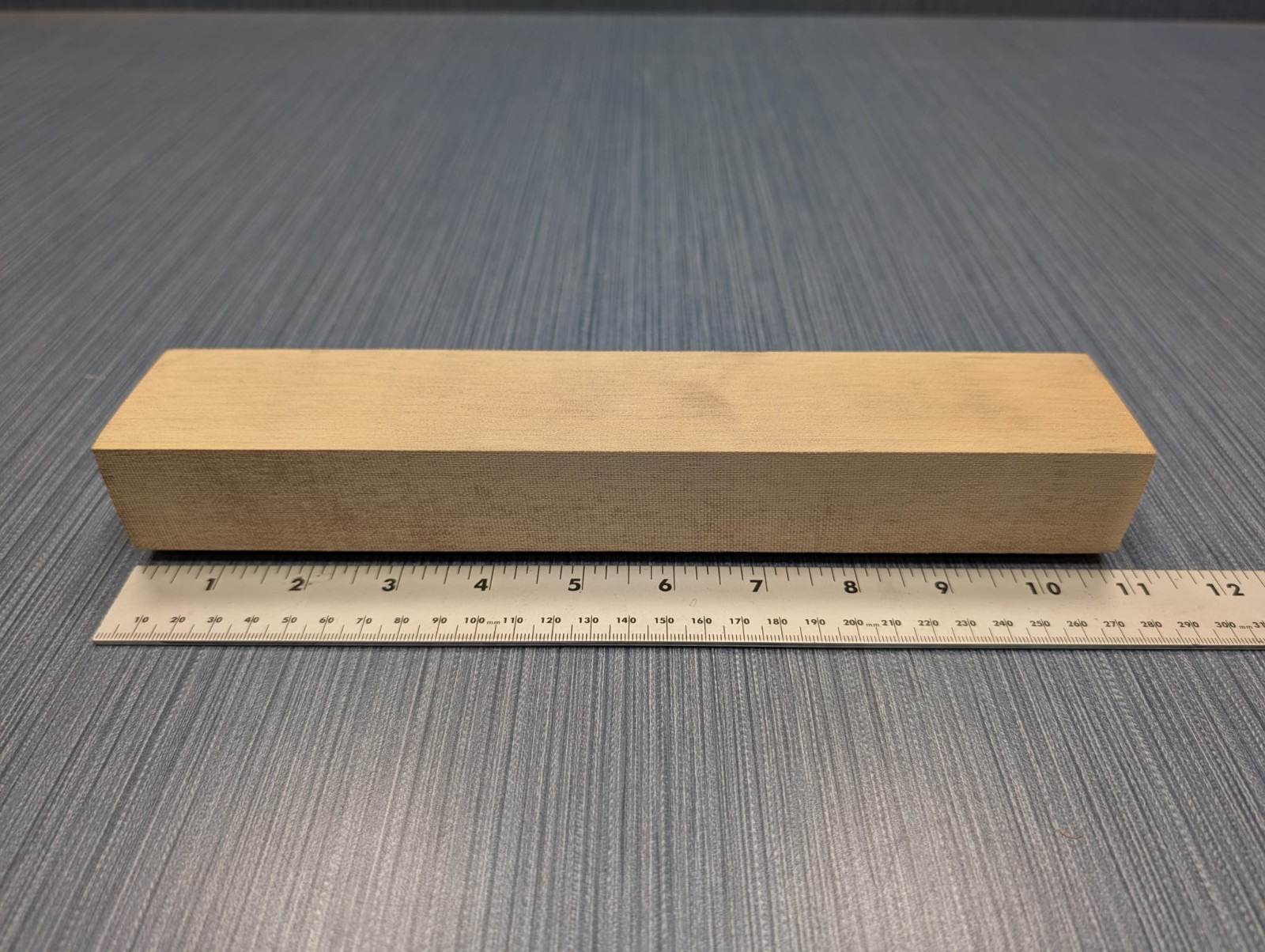 Canvas Micarta Block 2" x 1-3/8" x 11" Tan Color (Knife Handle Material)