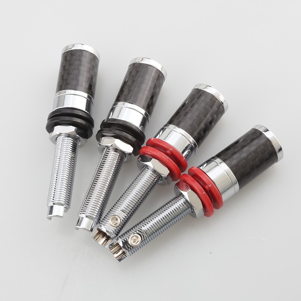 4Pcs Copper Long Amplifier Speaker Banana Female Terminal Binding Post Socket