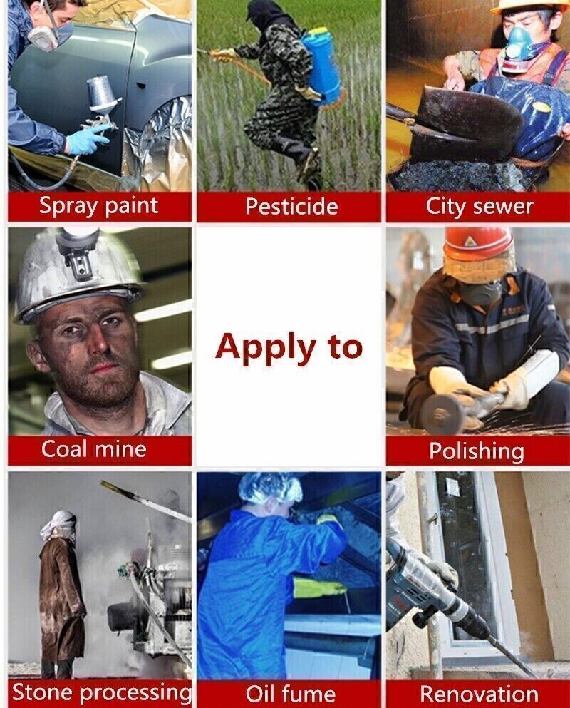 Full Face Gas Mask, Gas Masks Survival Nuclear and Chemical with 40Mm Activated