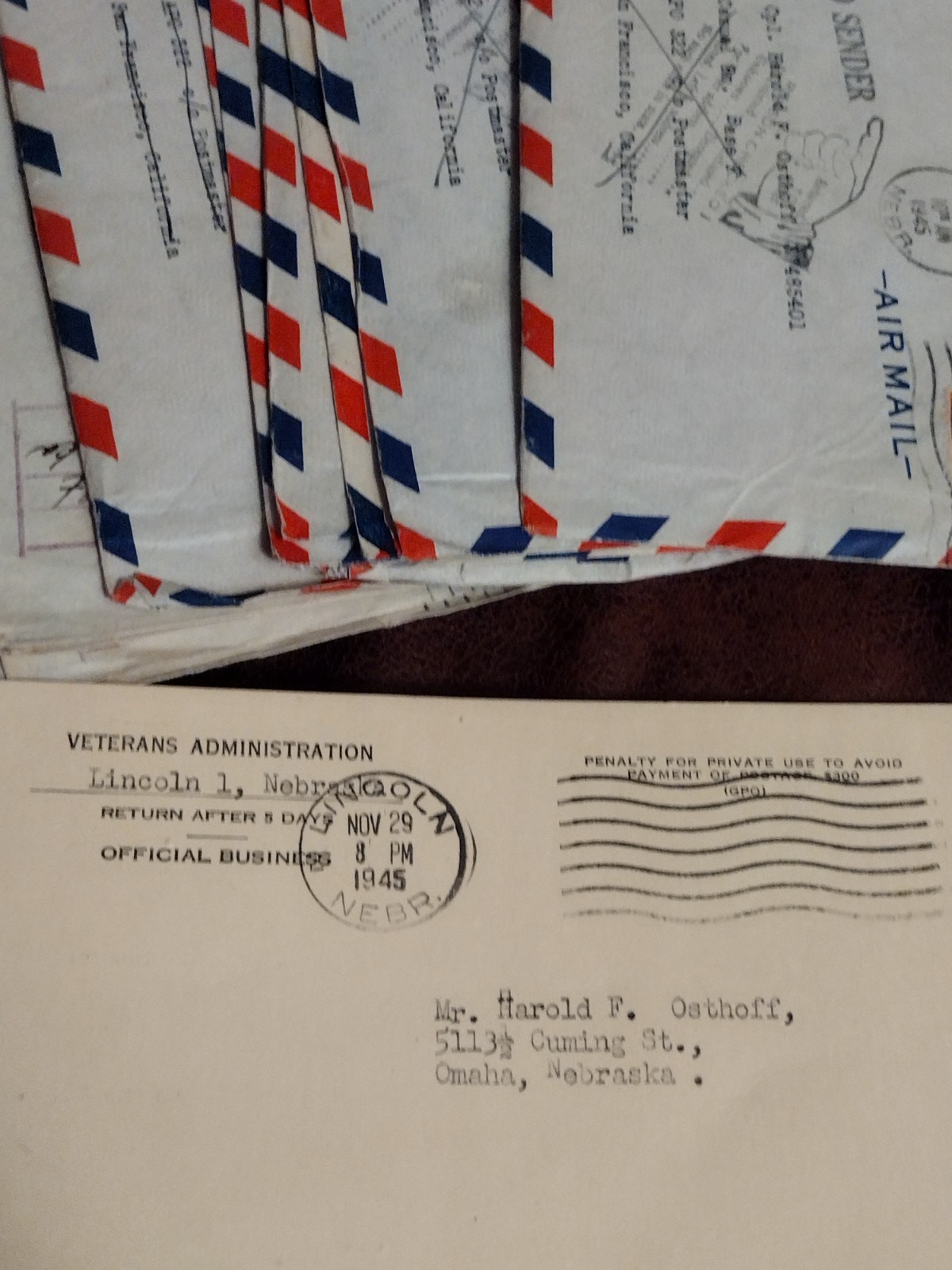 WW2 US Army Corporal /Photos/Letters , Discharge Papers , Pictures . Etc