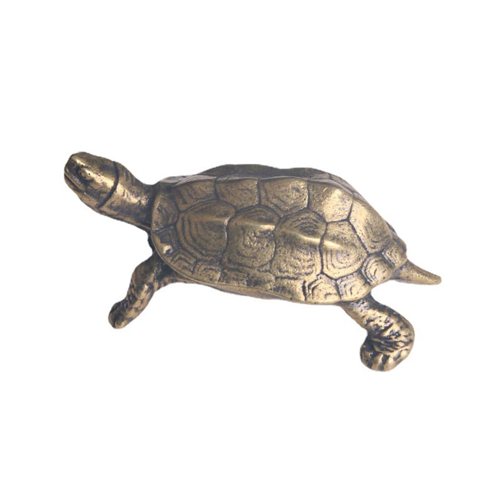 Brass Vintage Turtle Figurine Statue Home Ornaments Animal Figurines Gift Toys