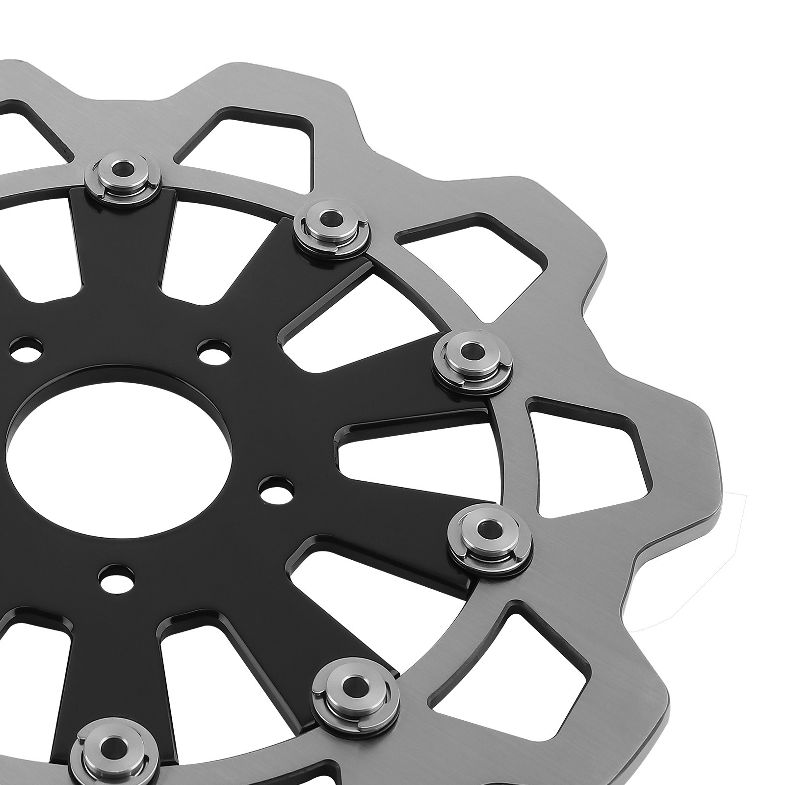 2x 11.8" Floating Front Brake Rotor for Harley-Davidson Touring 2009-2019 Black