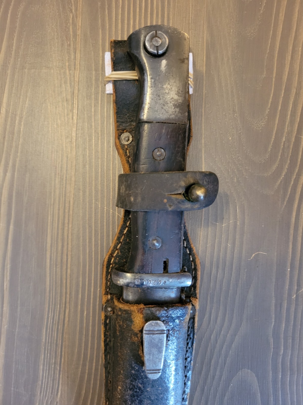 EXCELLENT! WWII German K98 Combat Bayonet w/Org Sheath & Frog!