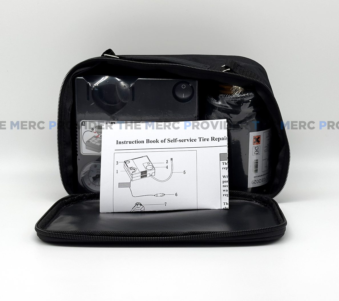 Universal Tire Repair Kit with Air Compressor & Sealant 450 mL | EXP 03/2029