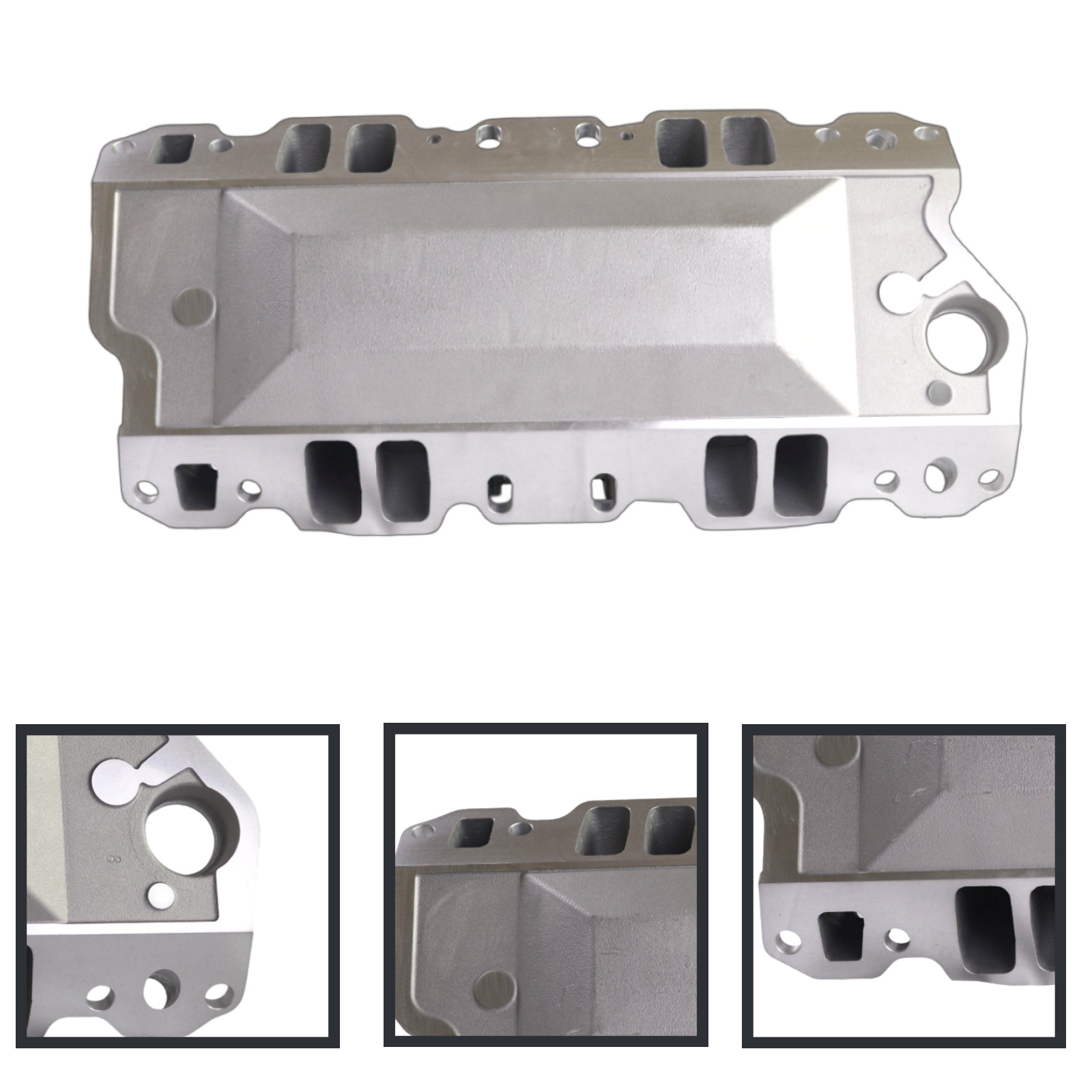 Dual Plane RPM Air-Gap Intake Manifold 7501 For Chevy Small Block 55-86 262-400