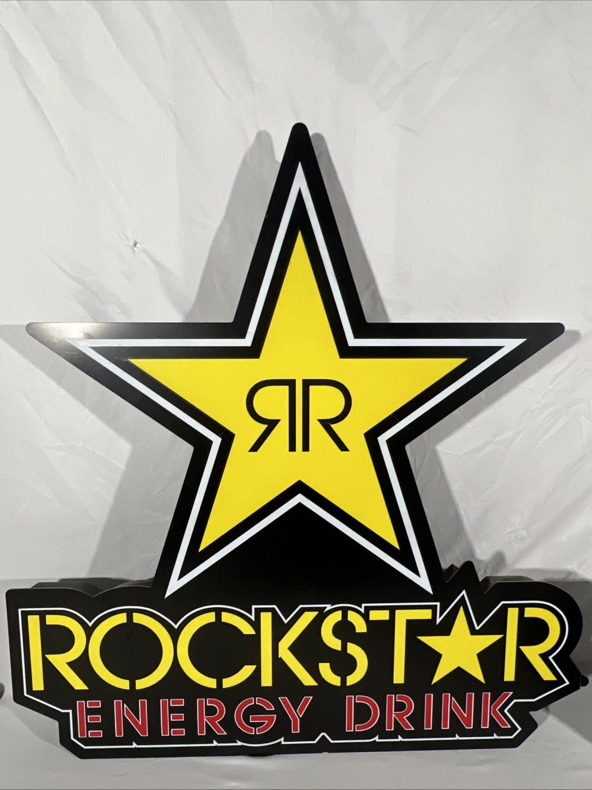 Rockstar Energy Drink Electric Led Light Wall Sign 30” H 28” W See Description