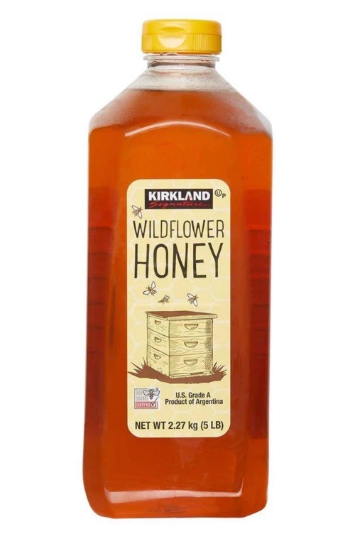 New Kirkland Wildflower Argentina Kosher Honey - USA Grade A, 5 lbs Sweet Bottle