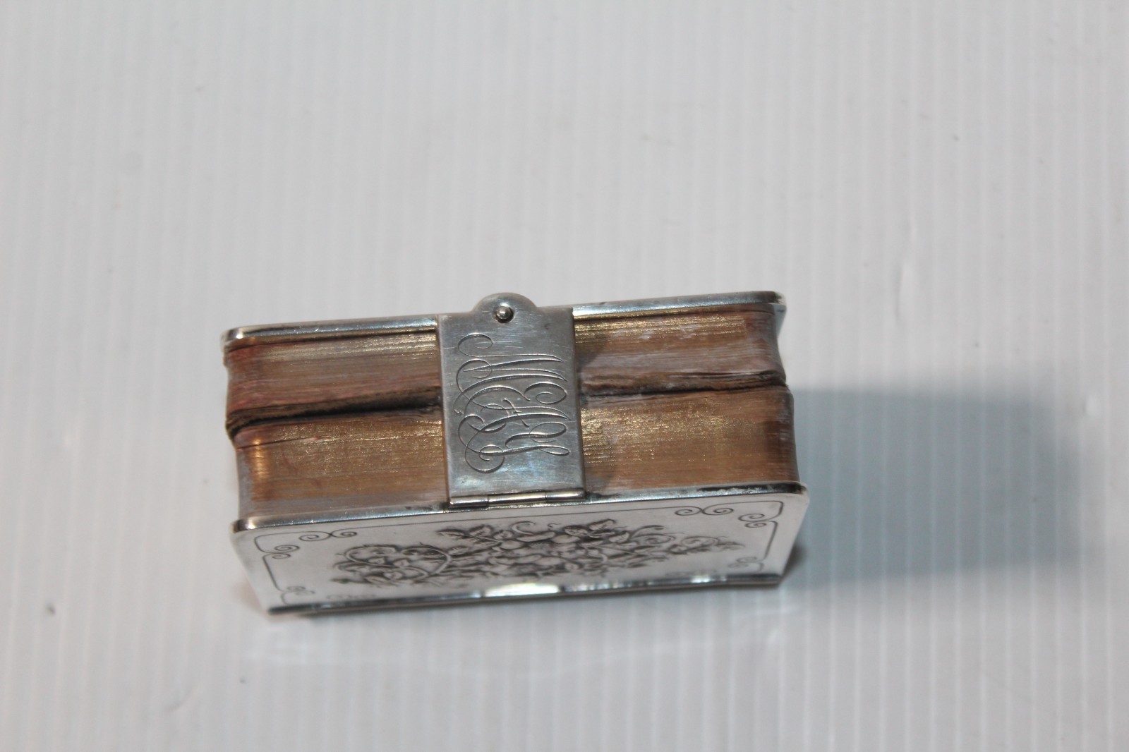 Vtg Sterling Silver .925 Cover Book Of Common Prayer 1892 & Hymns