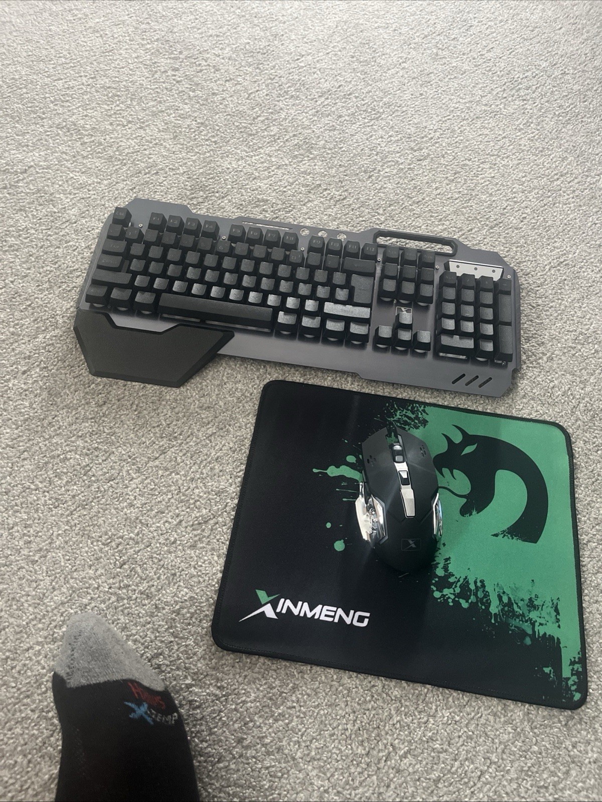 Xinmeng Mamba Snake K680-Pro Wireless Keyboard Mouse And Mouse Pad