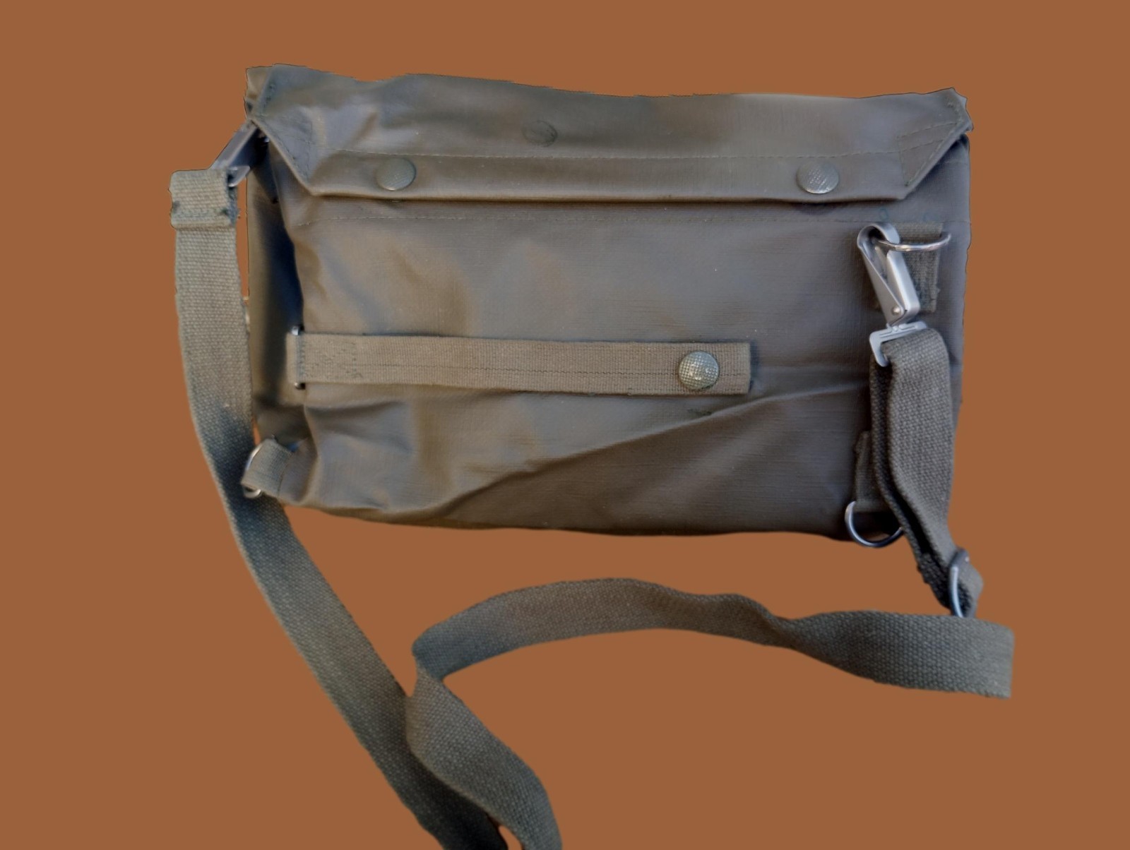 SWISS MILITARY ARMY SHOULDER BAG WITH STRAP WATER RESISTANT RUBBERIZED MATERIAL