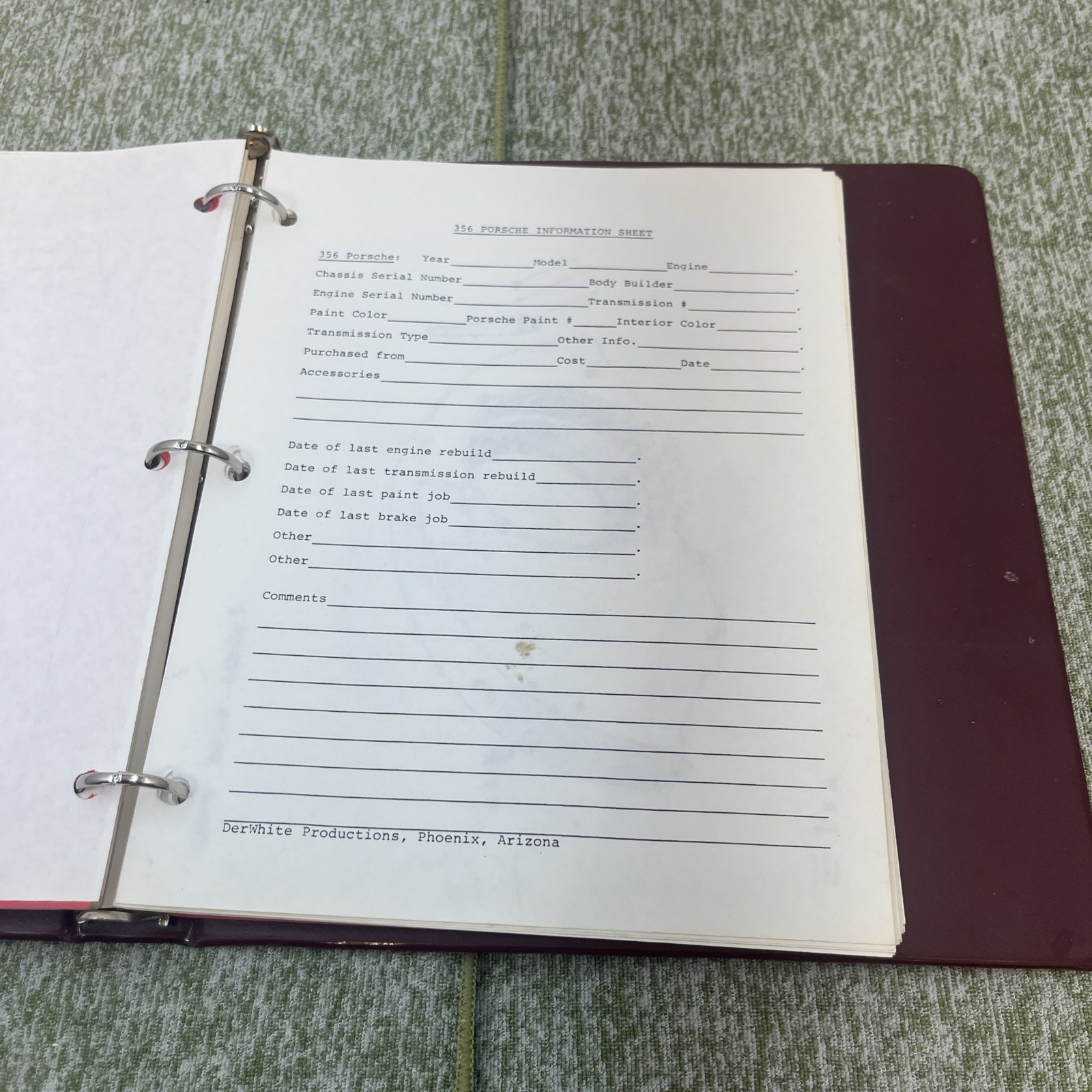 Porsche Exploded View Part Diagrams 356 B DerWhite Productions Phoenix Arizona