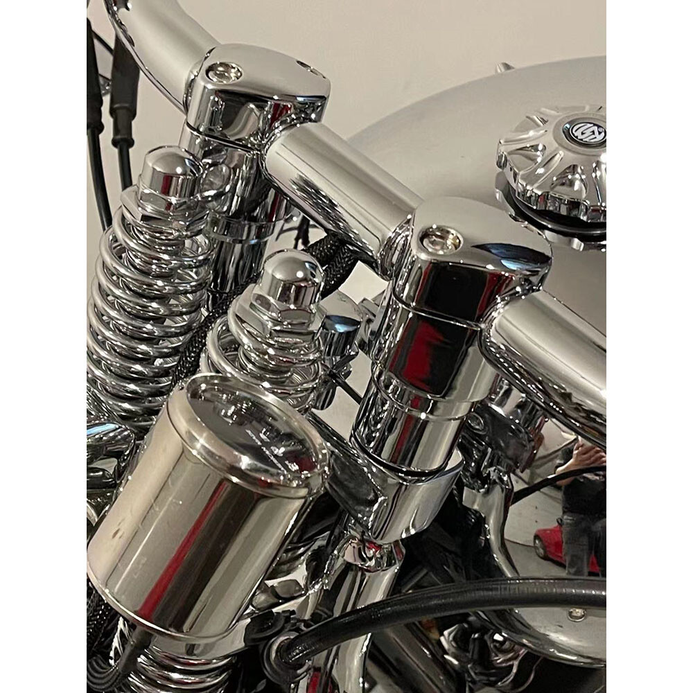 3" OEM Style Risers Kit for Harley Springer Softail FXSTSB with 1.0" Bar Chrome