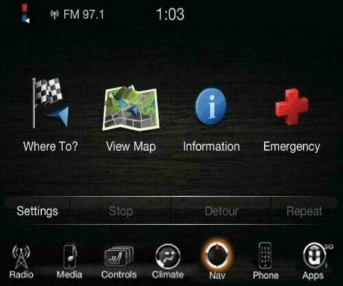 JEEP DODGE CHRYSLER RA3 Navigation Activation Uconnect 8.4