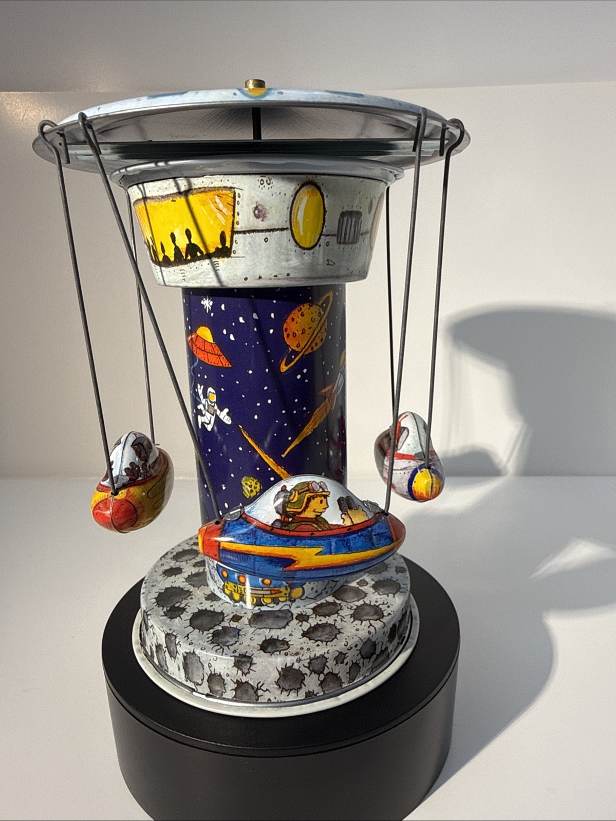 Rocket Carousel Tin Toy Schylling Collector Series (TESTED)