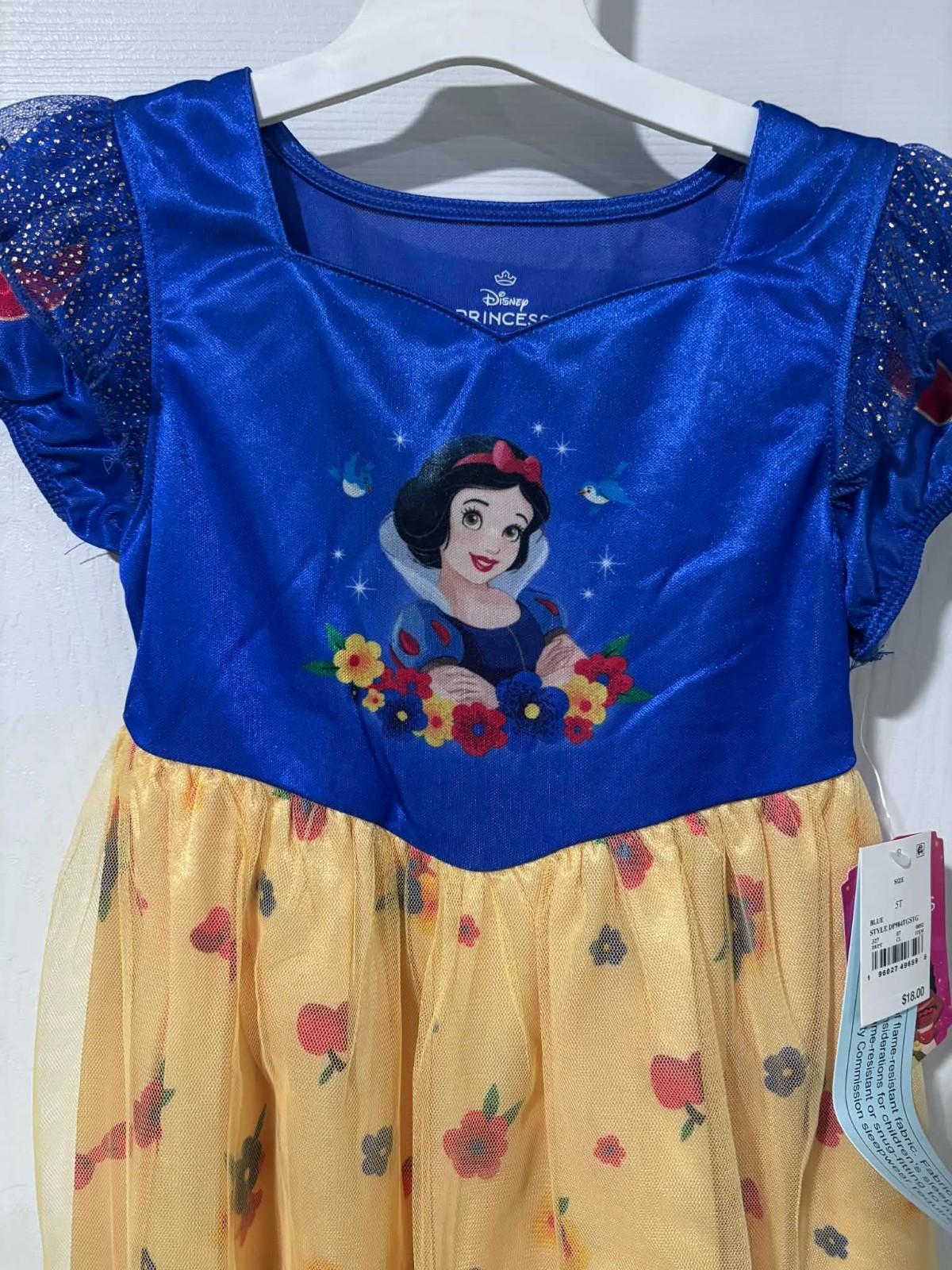 Snow White Disney Princess Dress - Blue - Size 5T - NWT